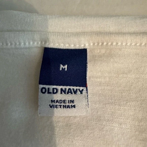 Old Navy Tiered Slub Knit Maxi Dress Medium White Cottage Coastal Scandi Beachy - Picture 5 of 7